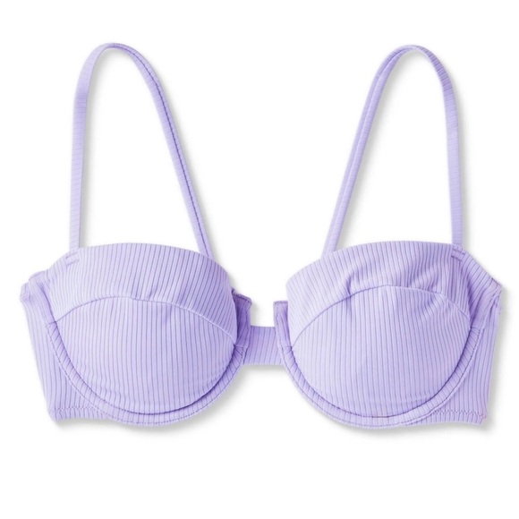 Women's Shade & Shore Swim Shade & Shore Ribbed Underwire Bikini Top - Picture 3 of 4